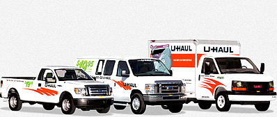 U-Haul truck, van, large truck