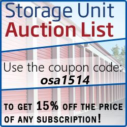 Storage Unit Auction List